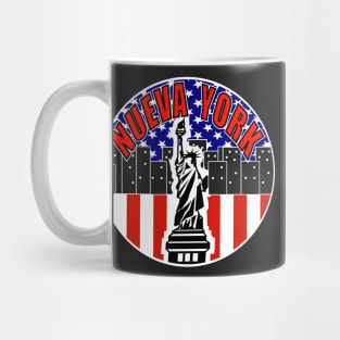 Nueva York, Spanish New York American flag Mug